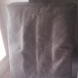 Grey leather sofa