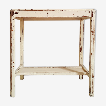 Skated wooden console table