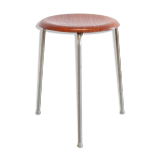 Teak wooden Arne Jacobsen DOT 3170 stool