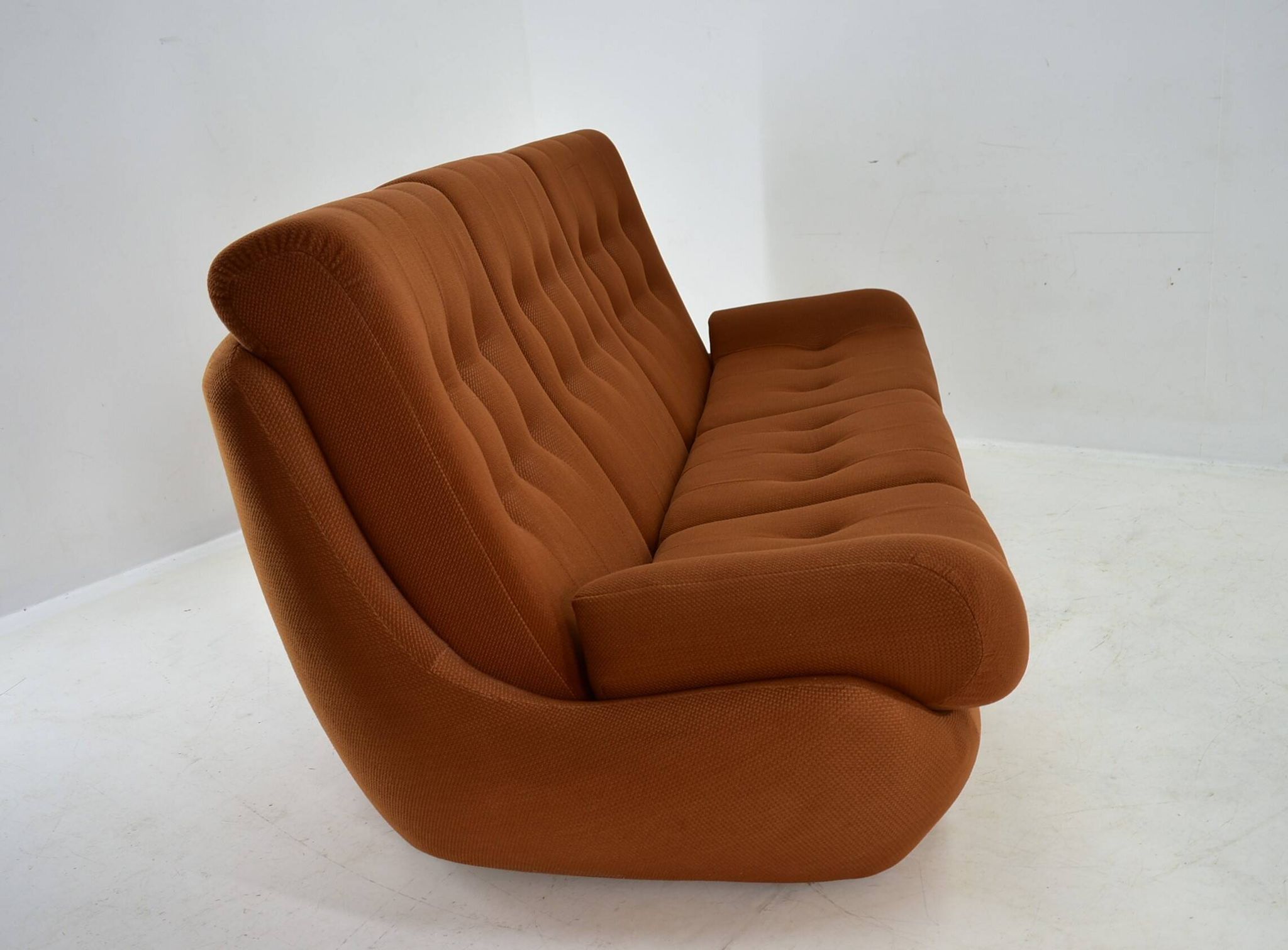 20th Century , Brown Atlantis Three seats Sofa, 1960s