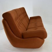 20th Century , Brown Atlantis Three seats Sofa, 1960s