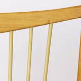 Paire de chaises vintage modernes du milieu du siècle des années 1950 – Bois de hêtre massif et bois frais