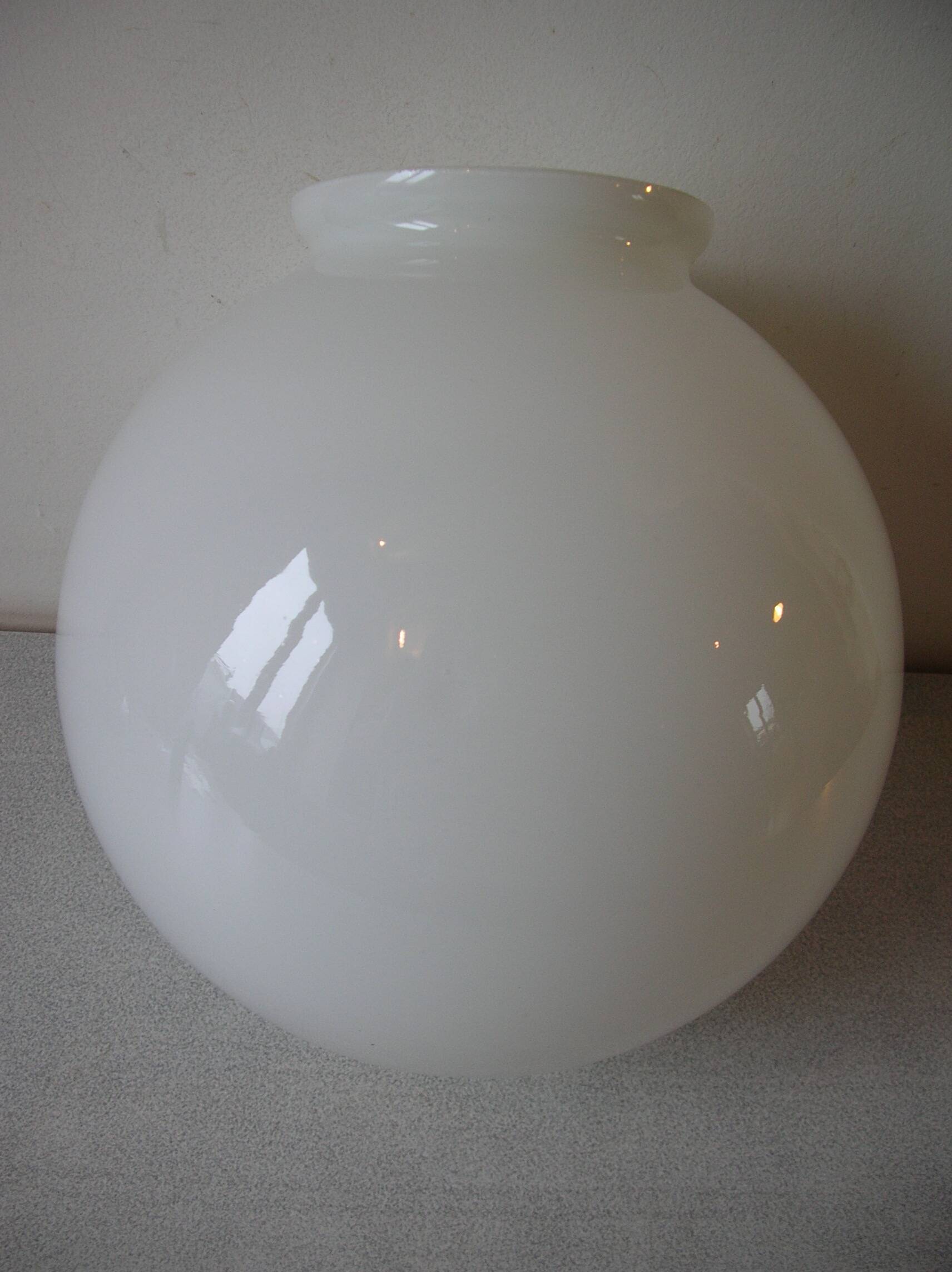 Old white opaline ball globe lampshade 20 cm chandelier lamp fixture 01/11B