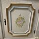 Rococo style white wooden sideboard