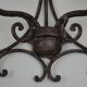 pair of grey patinated iron wall sconces