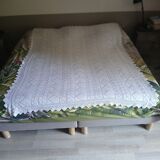 2 antique crochet bedspreads