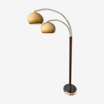 Lampadaire champignon à double arc Dijkstra années 70