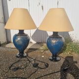 Pair of porcelain lamps from 1970