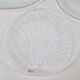 Vintage Glass Seafood Serving Bowl, Plate and Dinner Plates by Ann Warff for Kosta Boda, Sweden, 1970s, Set of 8