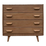 50s compass foot chest of drawers