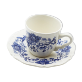 Tasse avec sous tasse Sarreguemines