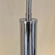 1970s Space Age Chromed Pendant Lamp by AV Mazzega, Murano Glass