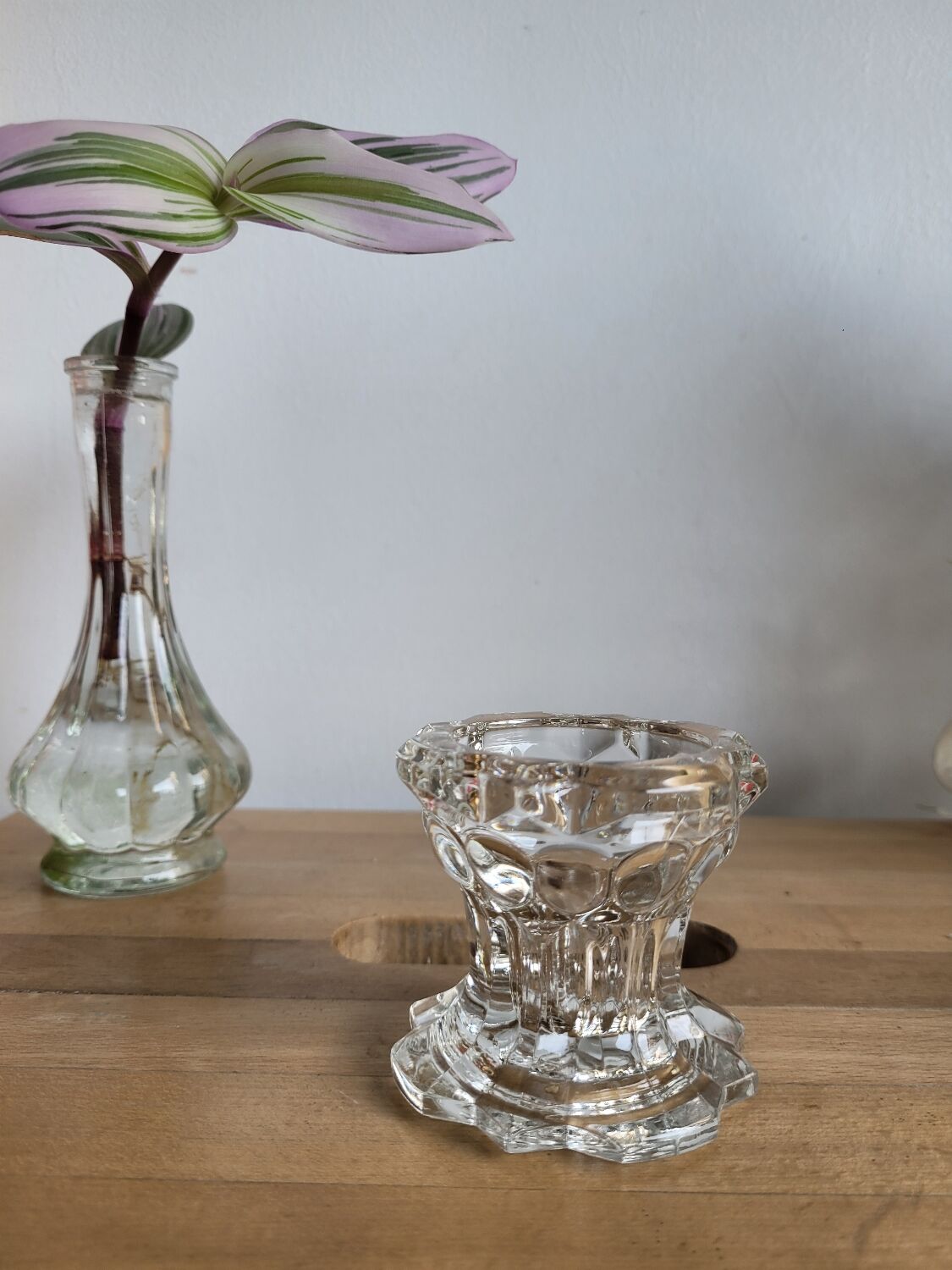 Reims high glass candle holder