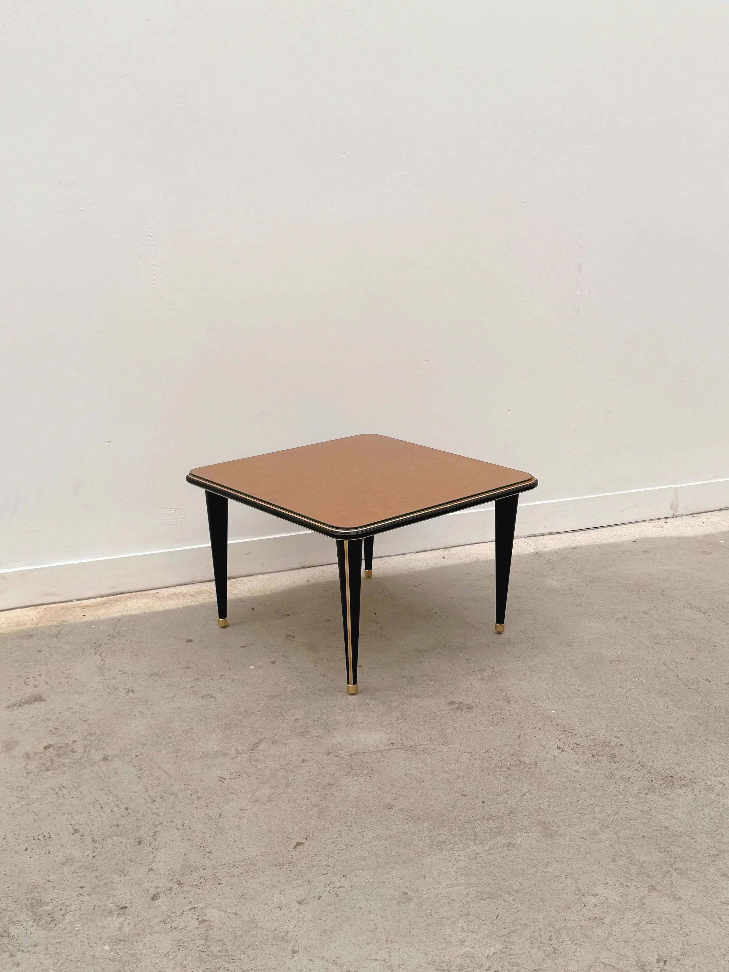 Table basse en skai et verre, 1960