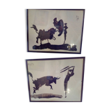 2 framed posters Picasso Corrisa 1959