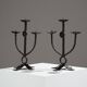Pair of Brutalist Candlesticks, 1950s