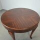 1930s Czechoslovak Art Deco Round Table in Wood and Veneer