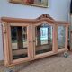 Vintage display cabinet in light wood