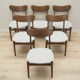 Set of six walnut chairs, Danish design, 60s, production: Denmark