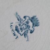 Service of 6 plates in iron earth