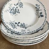 6 deep plates - Ironstone, Acacia service