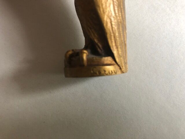 Napoleonic eagle sculpture in gilded bronze