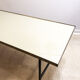 Modernist glass and brass coffee table, 1960
