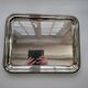 Large silver-plated metal serving platter Christofle Gallia collection