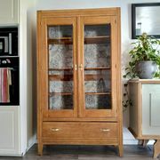 Vitrine parisienne en chêne massif