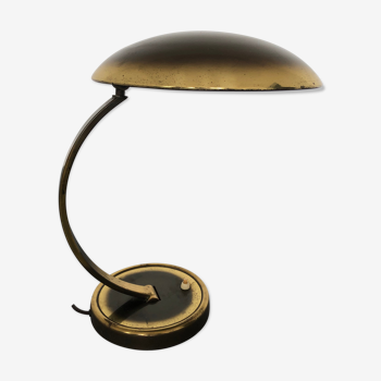 Lampe de bureau en laiton bauhaus 6751 par Christian dell pour Kaiser Leuchten années 1930