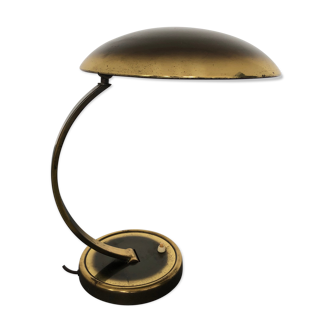 Brass bauhaus desk lamp 6751 by christian dell for kaiser leuchten, 1930s