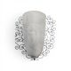 Wrought iron pocket wall sconces featuring a frosted amber glass / metal frame