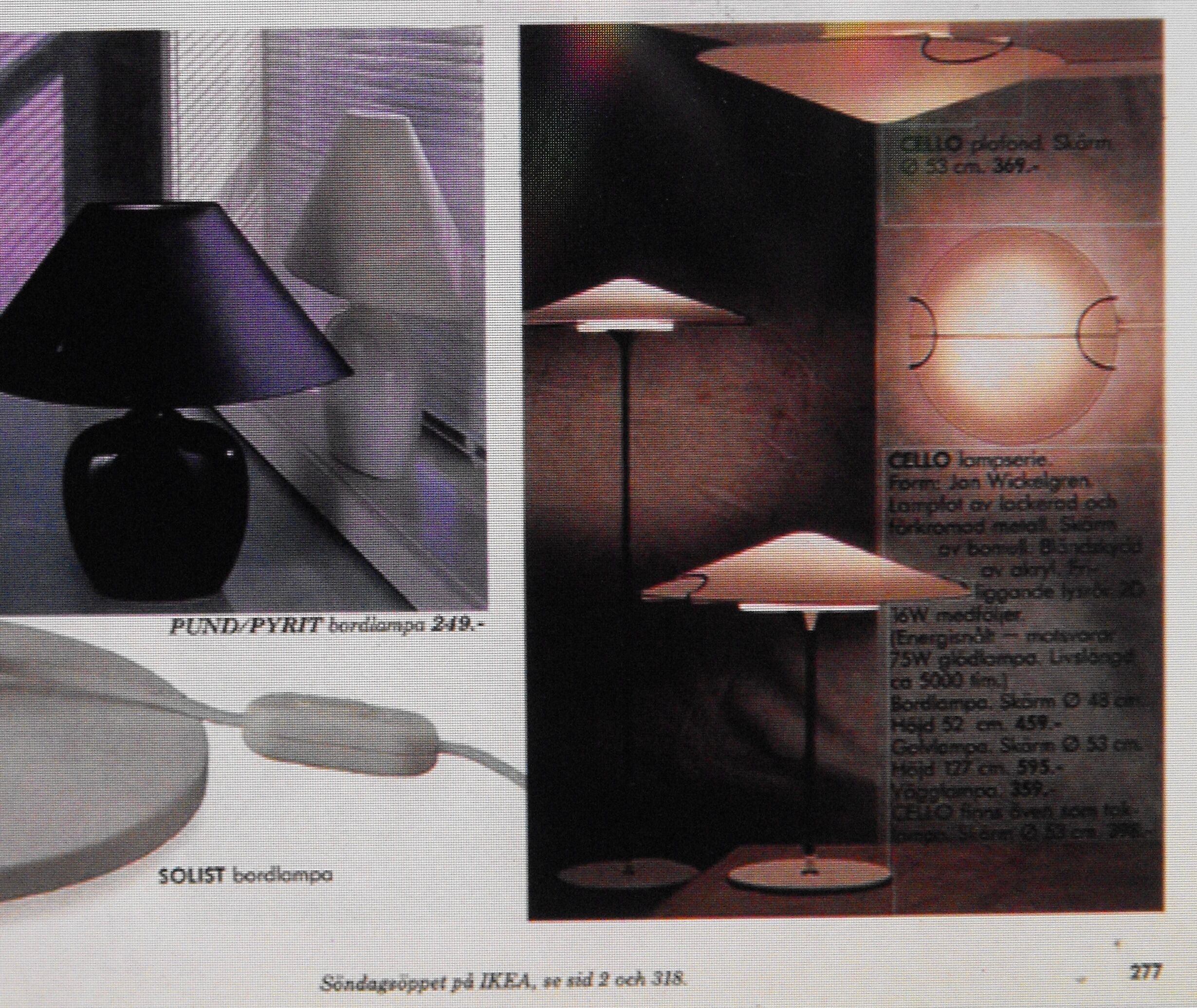 IKEA lamppost from 1990 Designer Jan Wickelgren