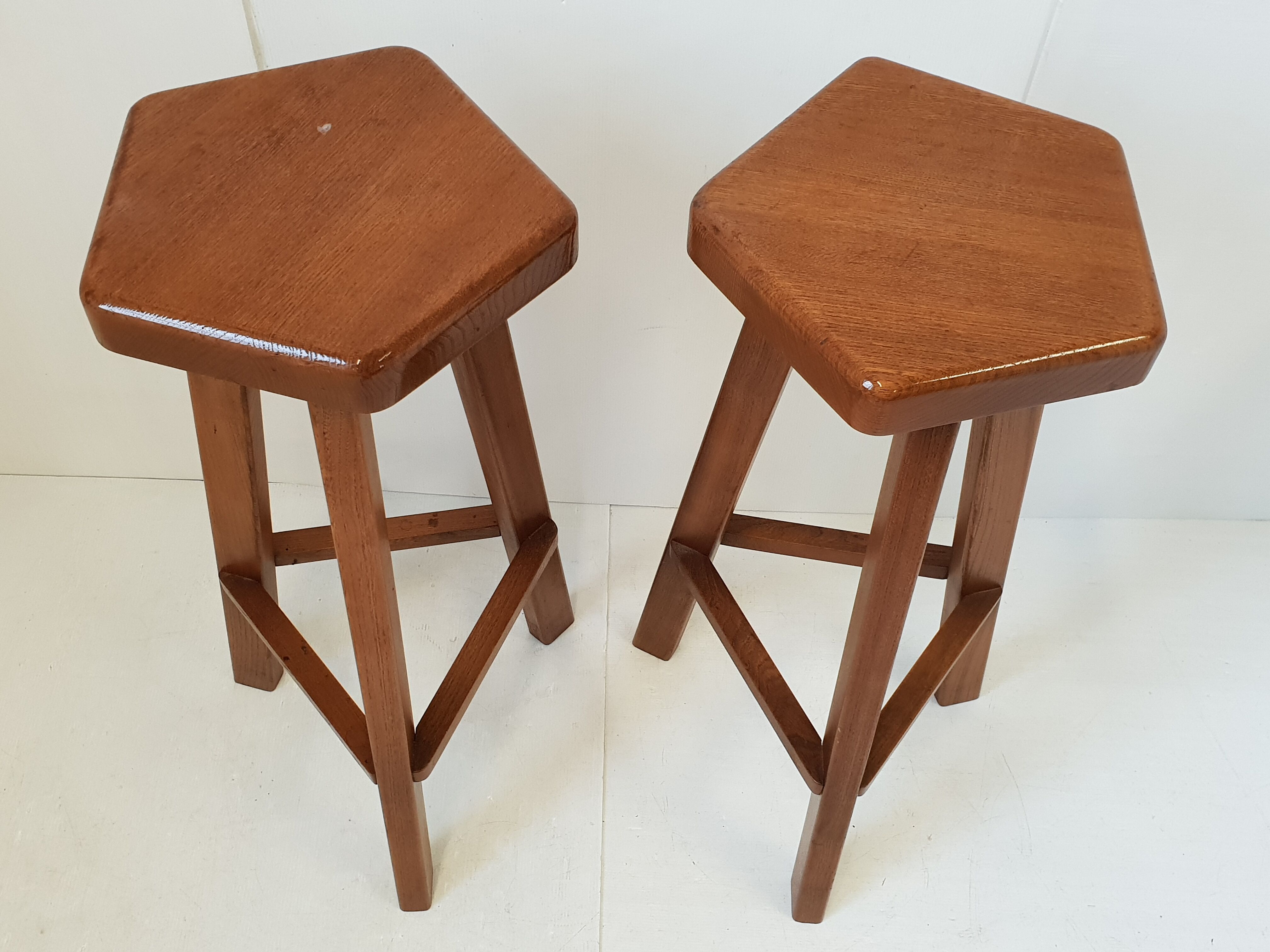 Pair of vintage 1970 bar stools