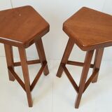 Pair of vintage 1970 bar stools