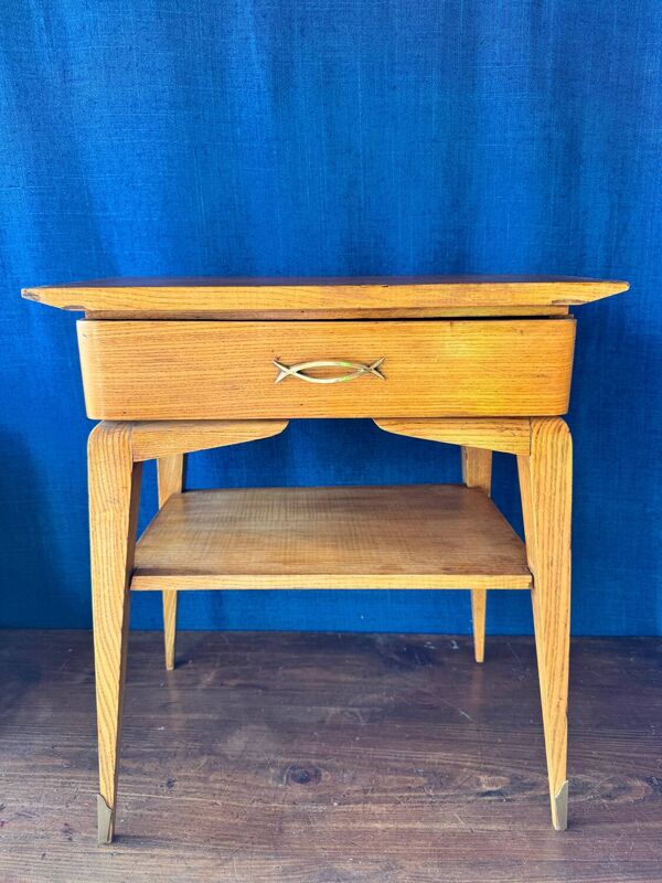 Table de chevet scandinave vintage.  Années 50/60