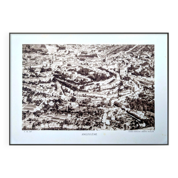 Angoulême, Charente, photo print from 1942.