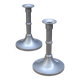 Pewter candlestick candle holders (pair)