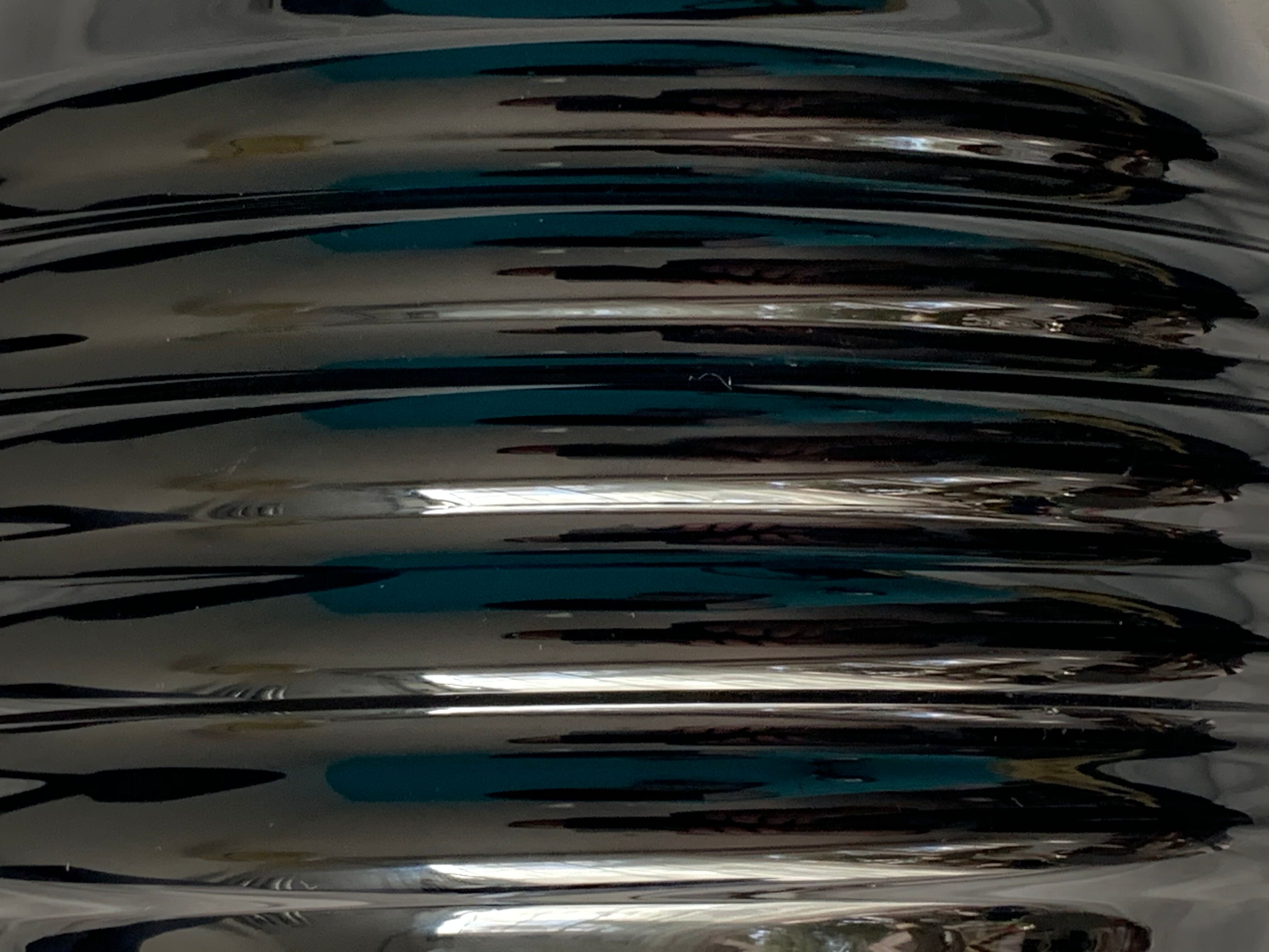 Black opaline ball lamp foot France art deco