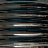 Black opaline ball lamp foot France art deco