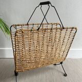 Scoubidou magazine rack / vintage rope
