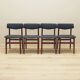 Set of four teak chairs, Danish design, 1960s, production: Denmark
