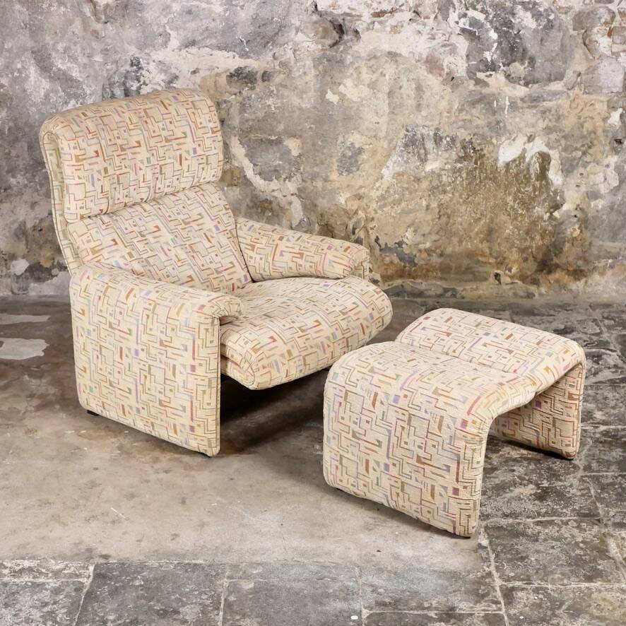 Strässle graphic sofa, 1980s