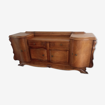 Furniture cabinet solid oak handles solid brass.
