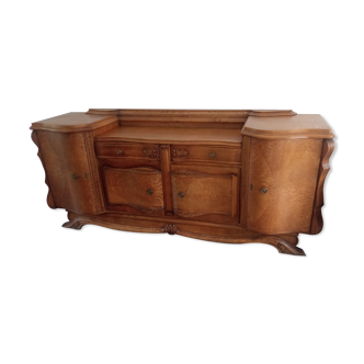 Furniture cabinet solid oak handles solid brass.