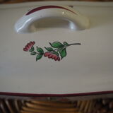 Comb holder with lid or bonbonnière - louis xv – reverbere collection – faience lunéville