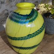 Two-tone blown glass vase from the 70s