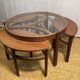 Mid century retro vintage teak trinity coffee table by nathan 1960