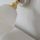 Porcelain and glass wall lamp