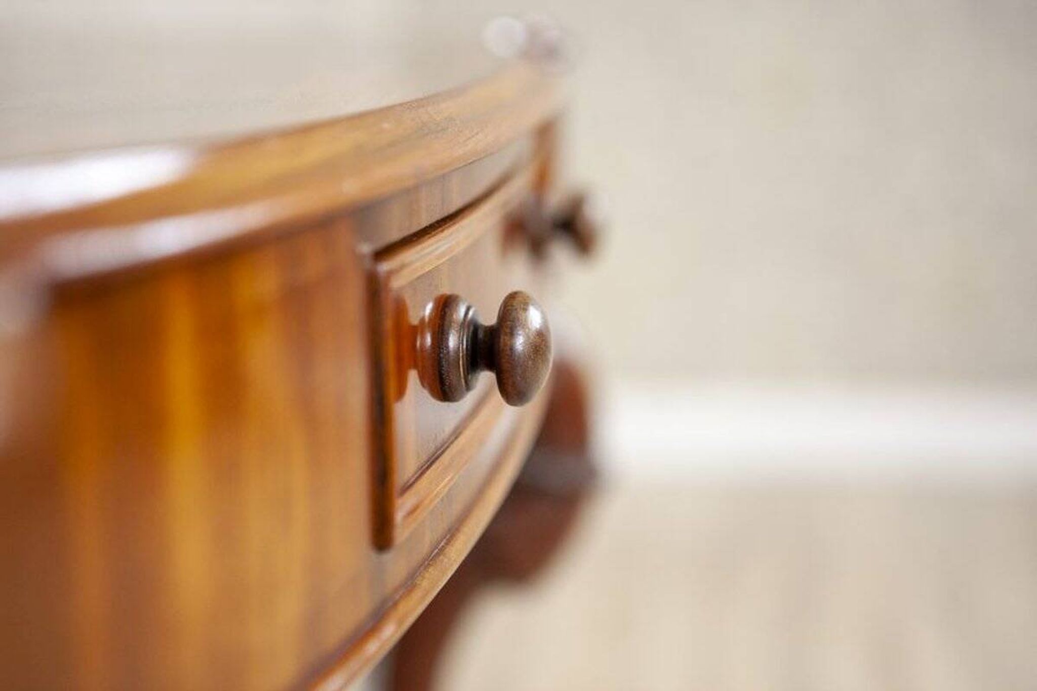 Table de coiffeuse antique en acajou, années 1890
